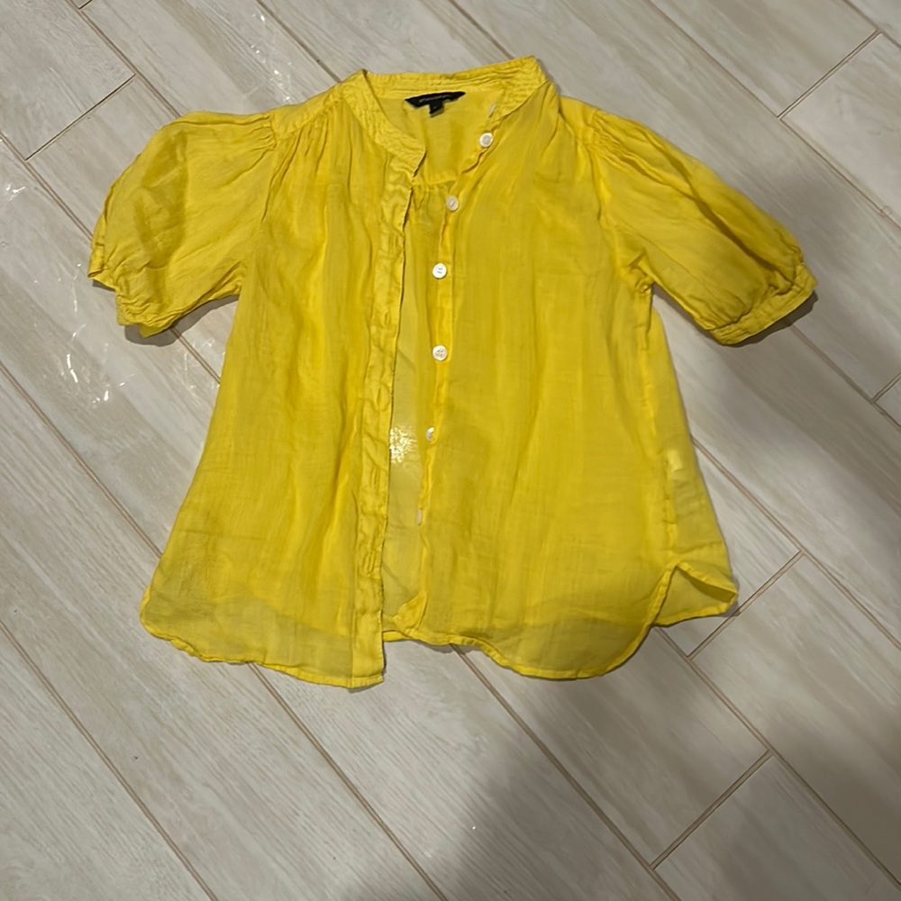 Banana Republic Yellow Blouse